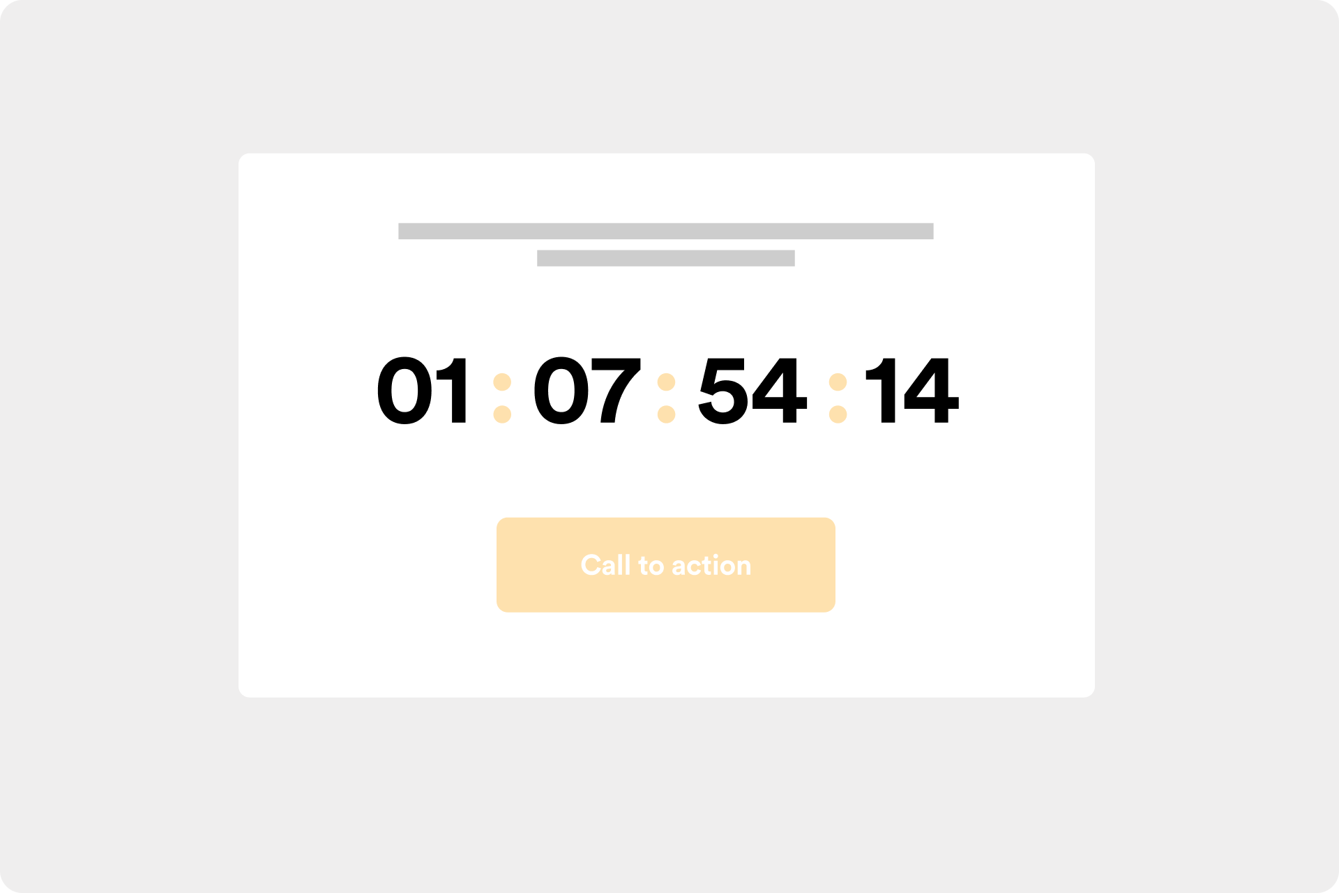 CTA button with timer 