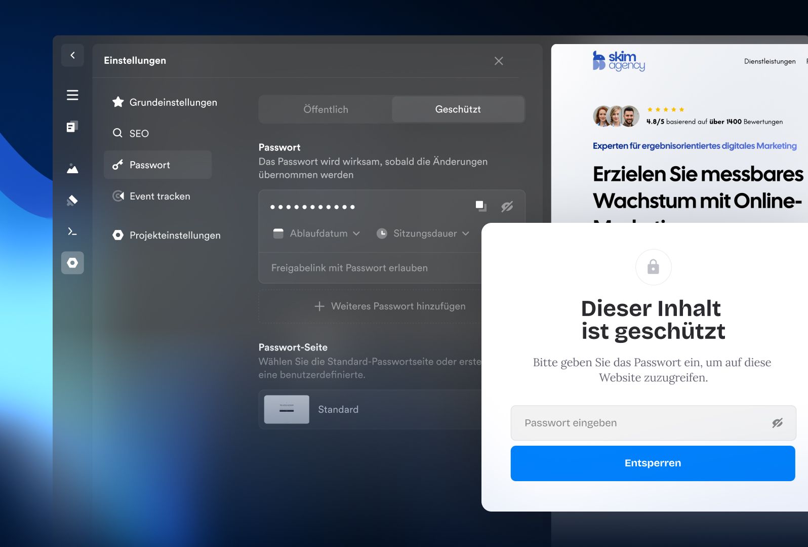 Passwortschutz