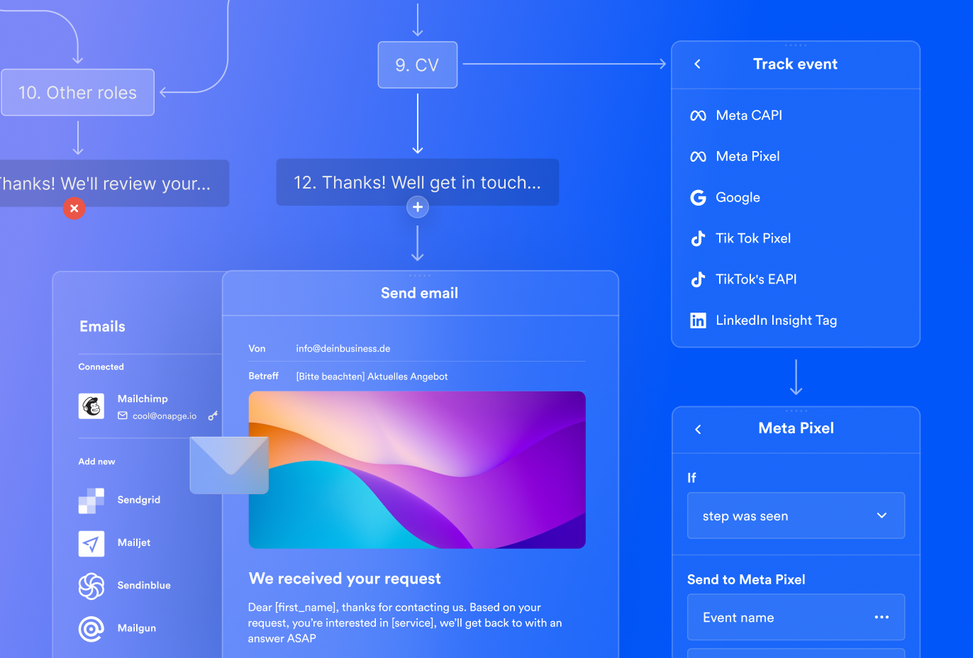 Email-builder & Advanced tracking