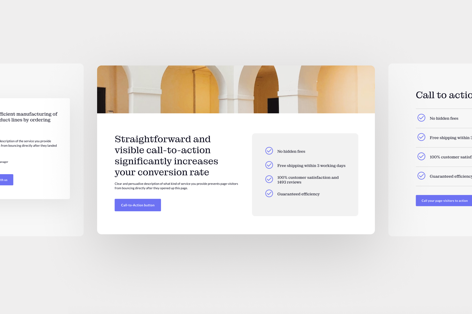 Call-to-Action-Button auf einer Landingpage bei Onepage