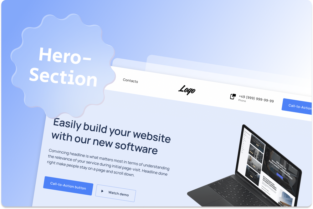 Impress your visitors: 6 tips for a perfect hero section | Onepage