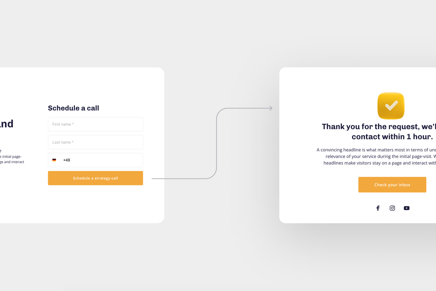 Create a successful thank you page and get better conversions | Onepage