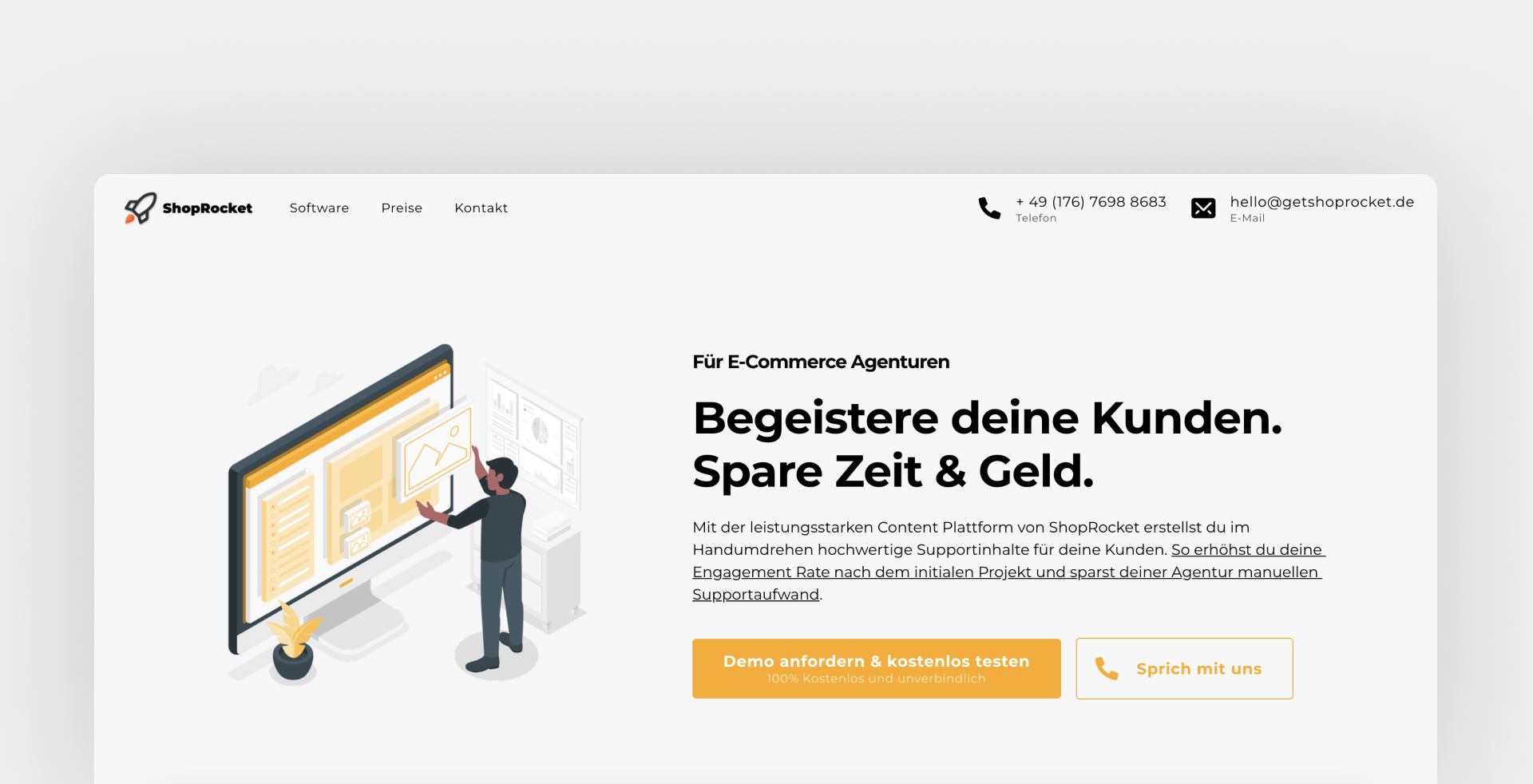 shop rocket example graphic