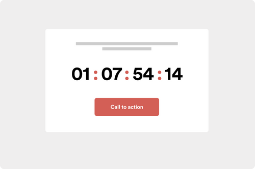 CTA button with timer