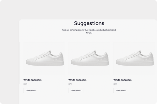 Schuhauswahl auf einer Shopping-Website