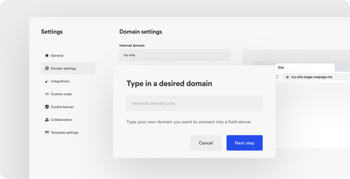 domain-settings-onepage-landingpage